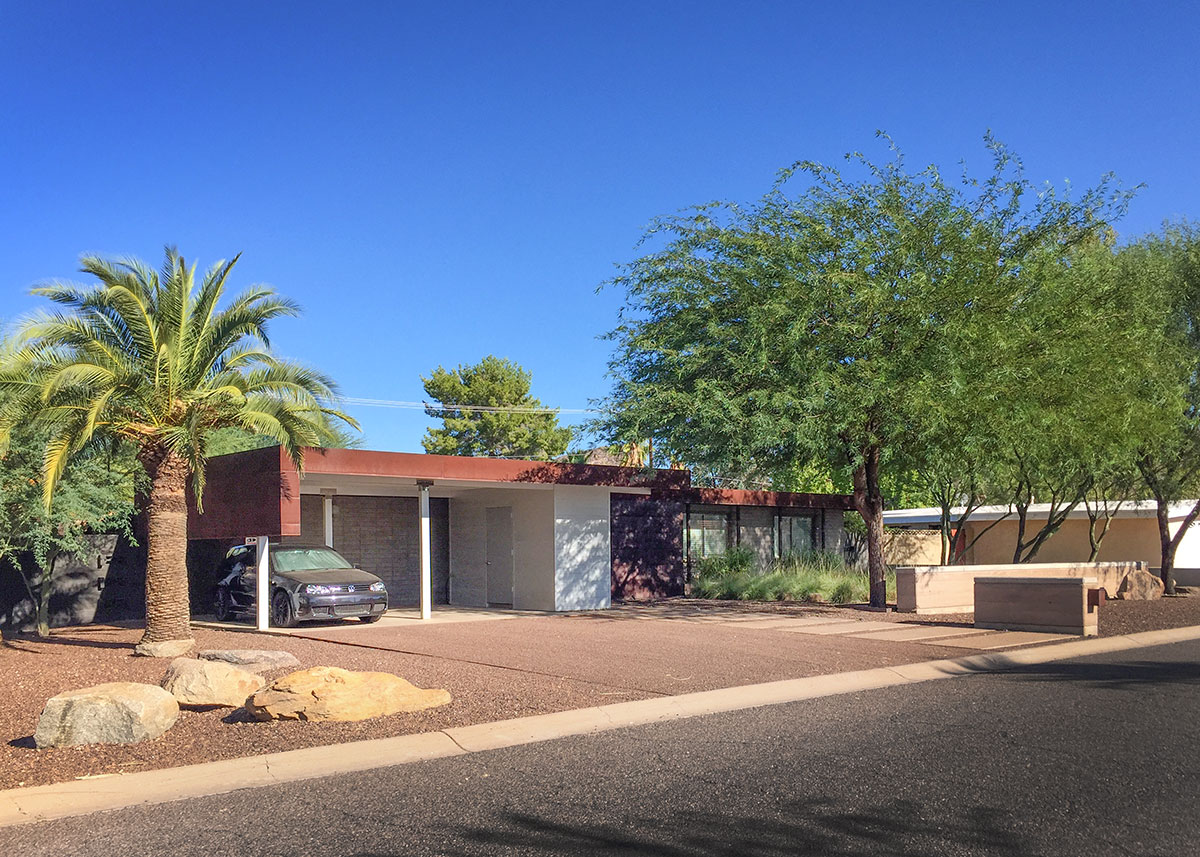 Cholla model home by Al Beadle in Paradise Gardens, Phoenix Arizona, 2016