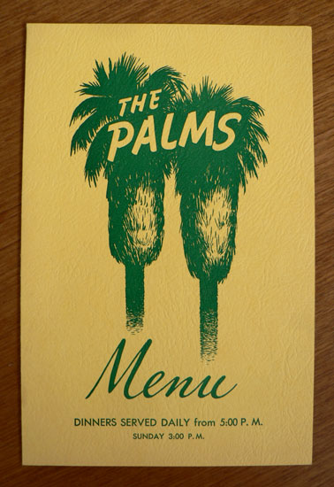 Postwar Phoenix Vintage Menus