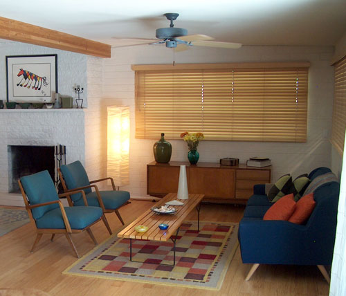 A Usonian and Danish modern interior restored by Cornelia Stumpf