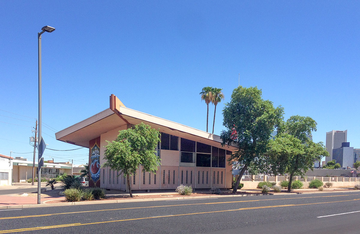 Quebedeaux Chevrolet aka Paper Heart Gallery in Phoenix Arizona by Victor Gruen with Ralph Haver