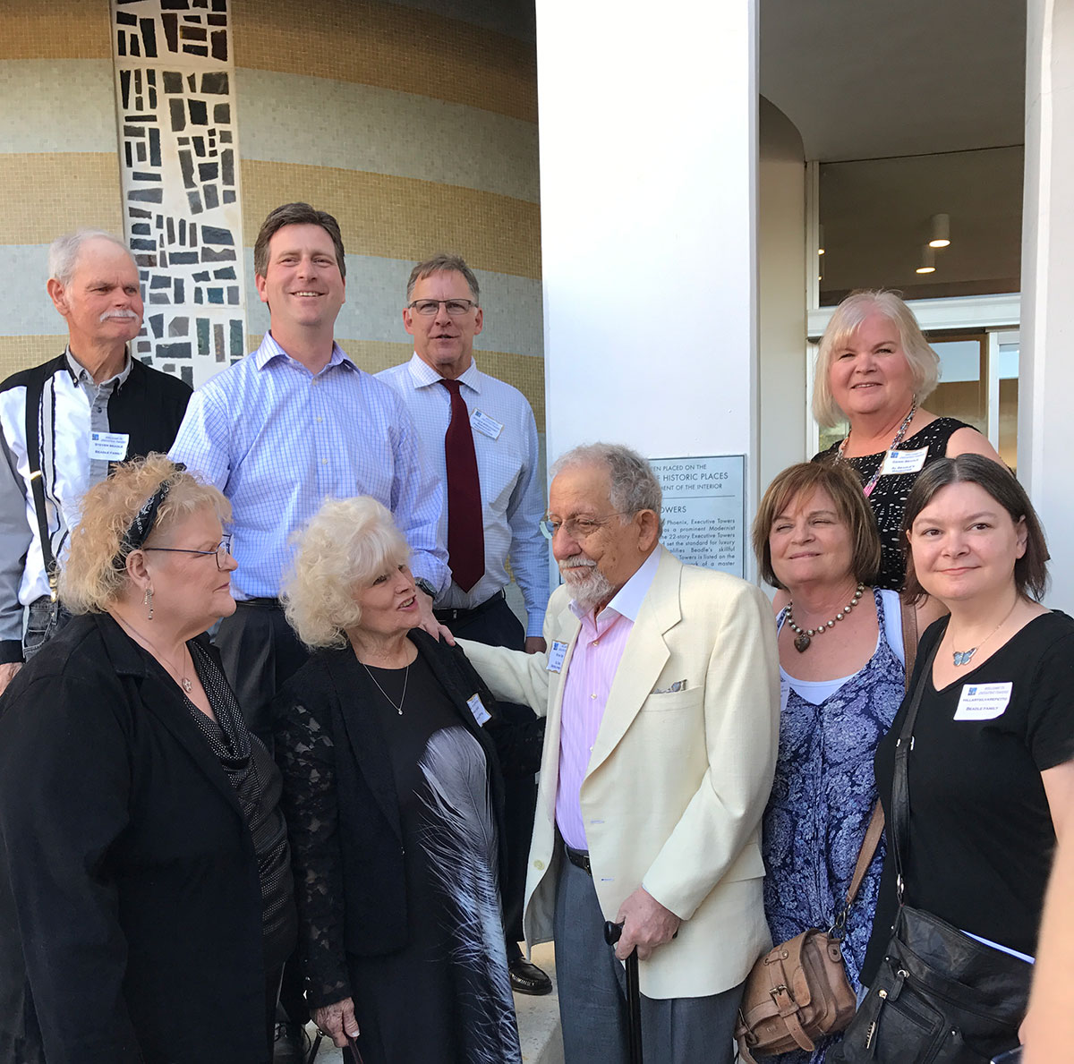 Celebration at Executive Towers after being nominated for the National register of Historic Places