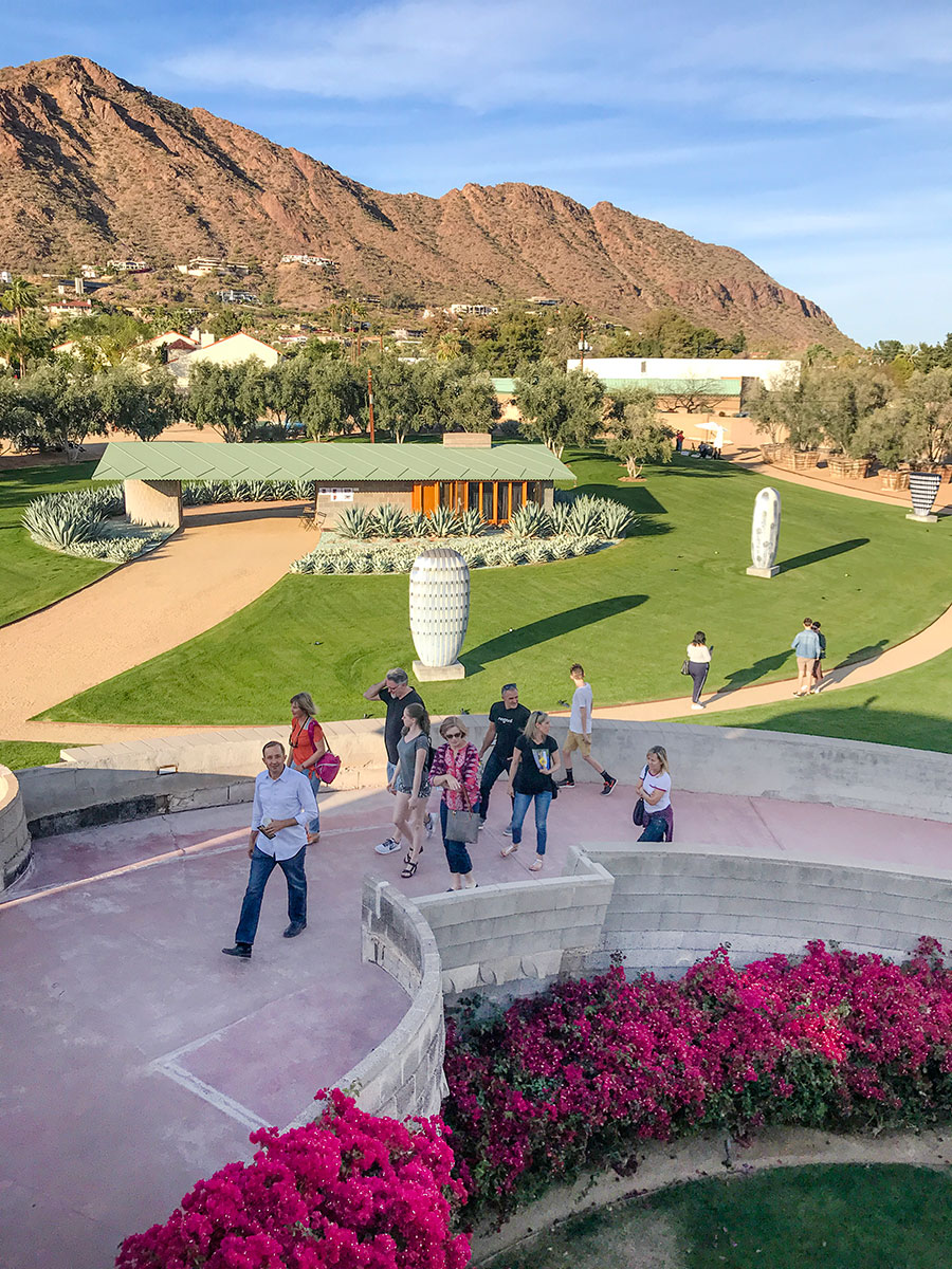 David Wright House Featuring Jun Kaneko Sculpture During Modern Phoenix Week 2018