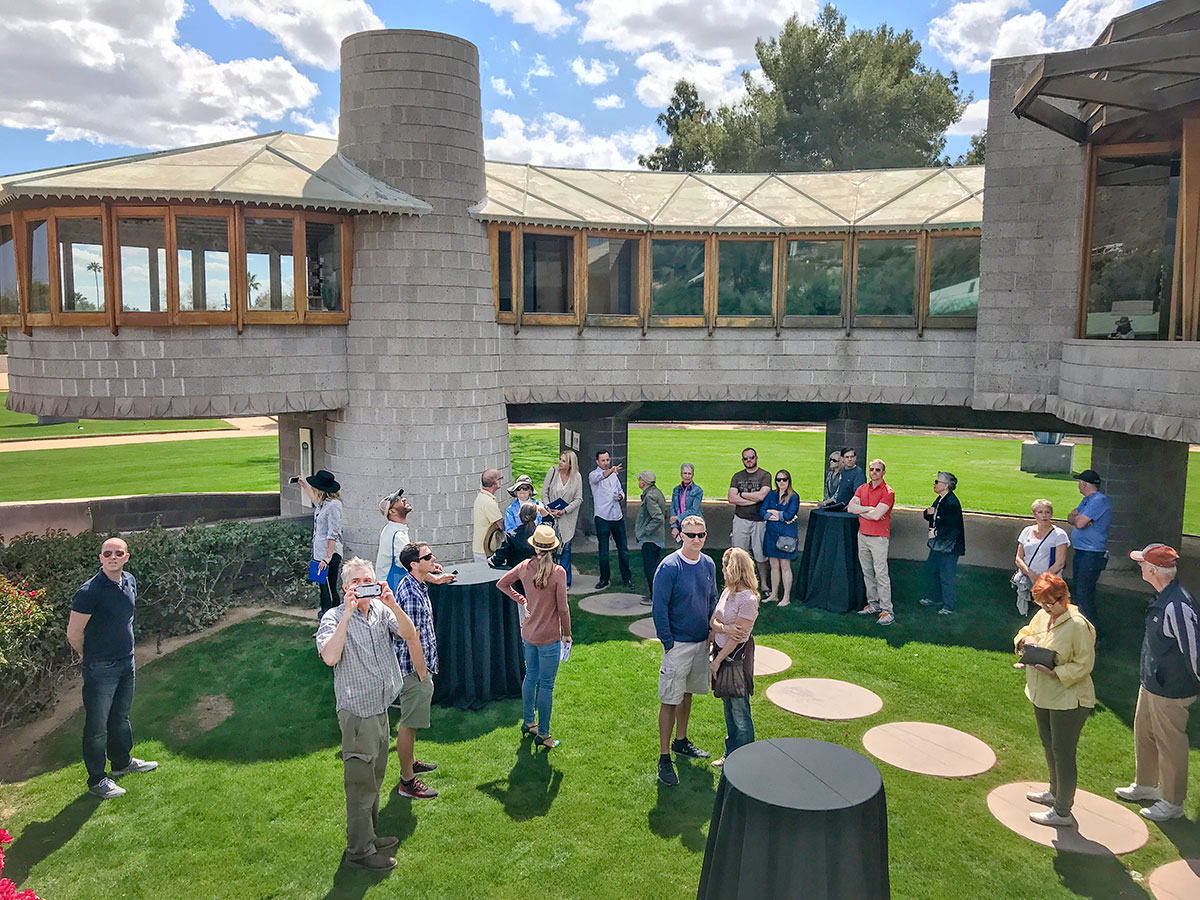 David Wright House Featuring Jun Kaneko Sculpture During Modern Phoenix Week 2018