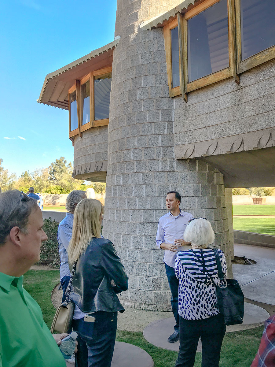 David Wright House Featuring Jun Kaneko Sculpture During Modern Phoenix Week 2018