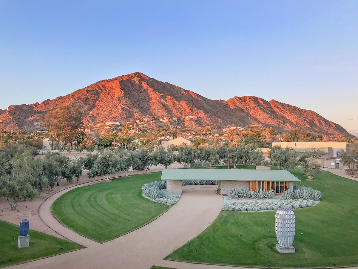 David Wright House Featuring Jun Kaneko Sculpture During Modern Phoenix Week 2018