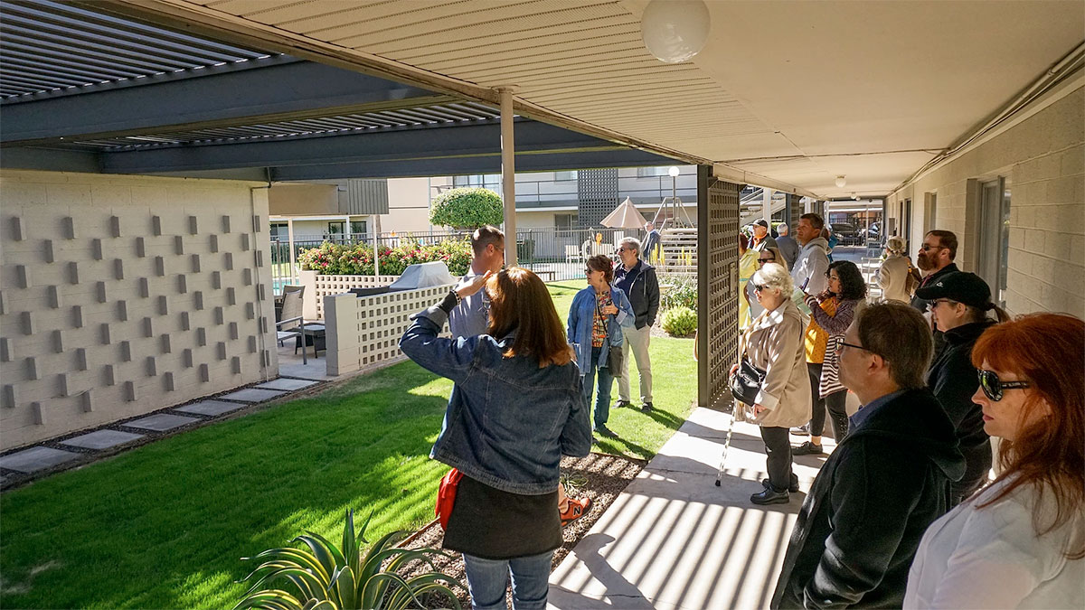 Scottsdale Garden Apartment Tour during Modern Phoenix Week 2018