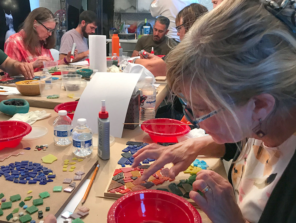 Mosaic Workshop at Modernique for Modern Phoenix Week 2019