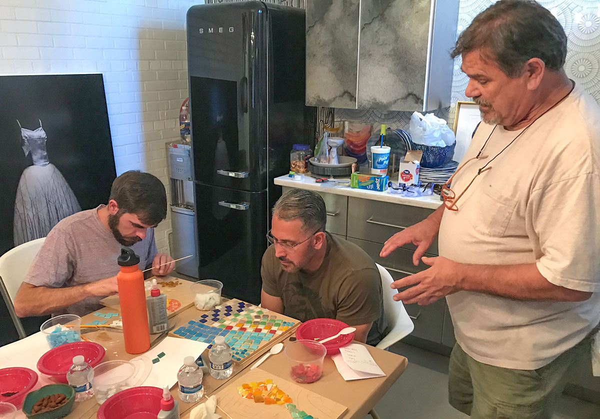 Mosaic Workshop at Modernique for Modern Phoenix Week 2019