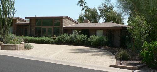 The Neighborhood on the South Slope of Camelback Mountain in Phoenix