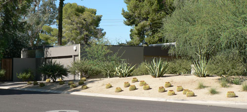 Tierra del Sol neighborhood in Phoenix designed by Edward Killingsworth, Al Beadle, Don Woldridge, Beadle's engineer