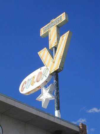 Neon Googie Signage in Tucson Arizona