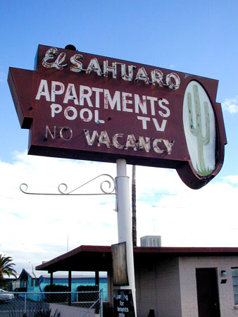 Neon Googie Signage in Tucson Arizona