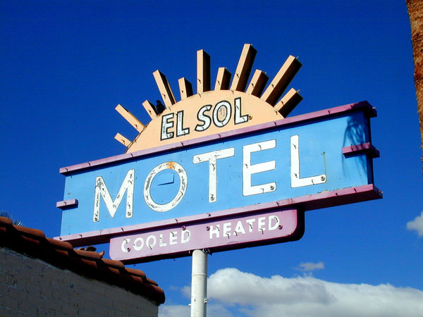 Neon Googie Signage in Tucson Arizona