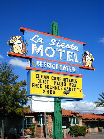 Neon Googie Signage in Tucson Arizona