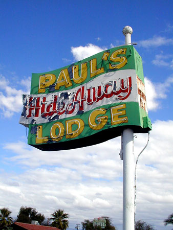 Neon Googie Signage in Tucson Arizona