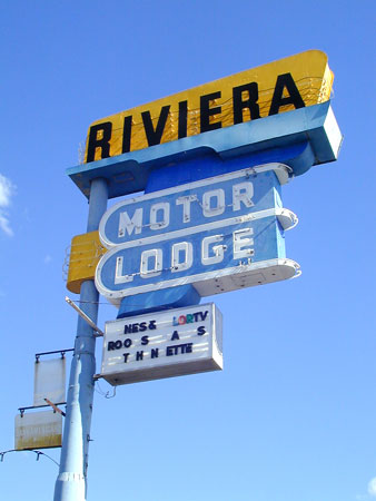 Neon Googie Signage in Tucson Arizona