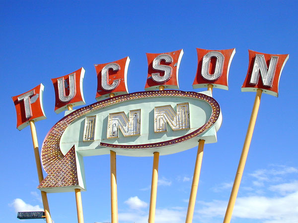 Neon Googie Signage in Tucson Arizona