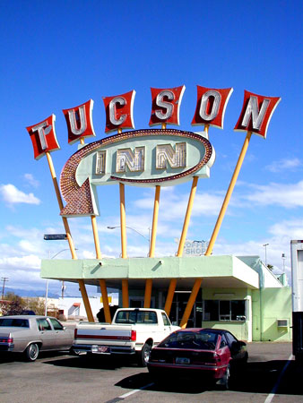 Neon Googie Signage in Tucson Arizona