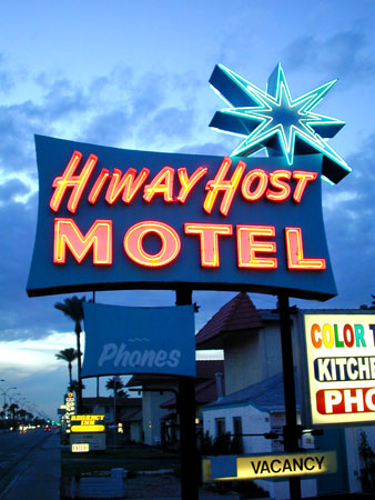 Neon Googie Signage in Mesa Arizona