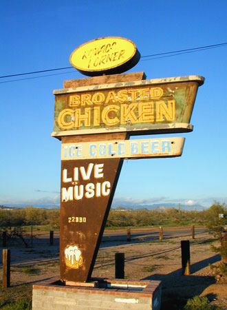 Neon Googie Signage in Apache Junction Arizona