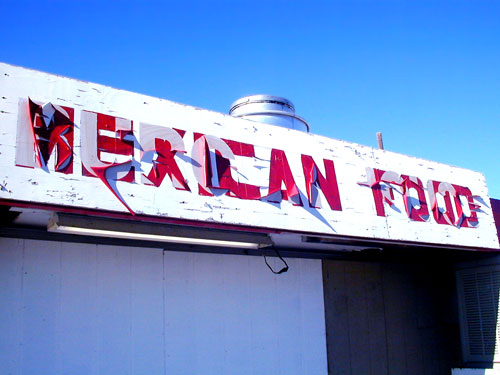 Neon Googie Signage in Gila Bend Arizona