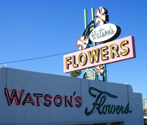 Neon Googie Signage in Mesa Arizona