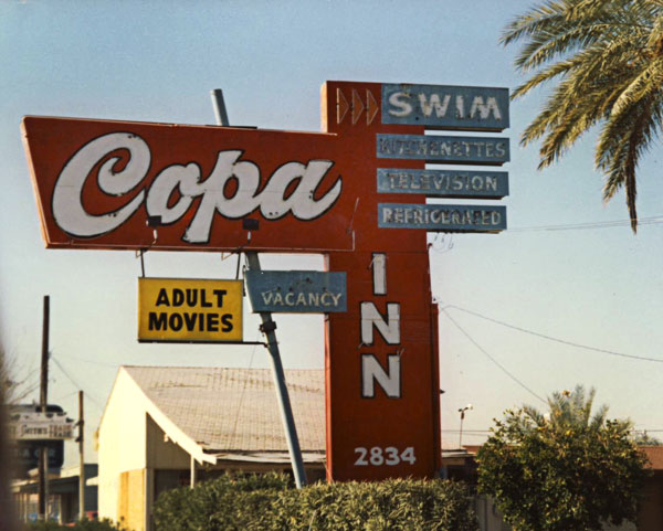 Vintage signage along Van Buren in Phoenix Arizona