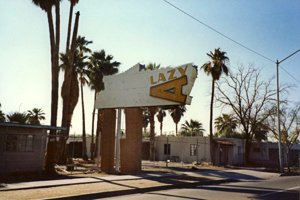 Vintage signage along Van Buren in Phoenix Arizona