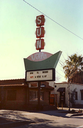 Vintage signage along Van Buren in Phoenix Arizona