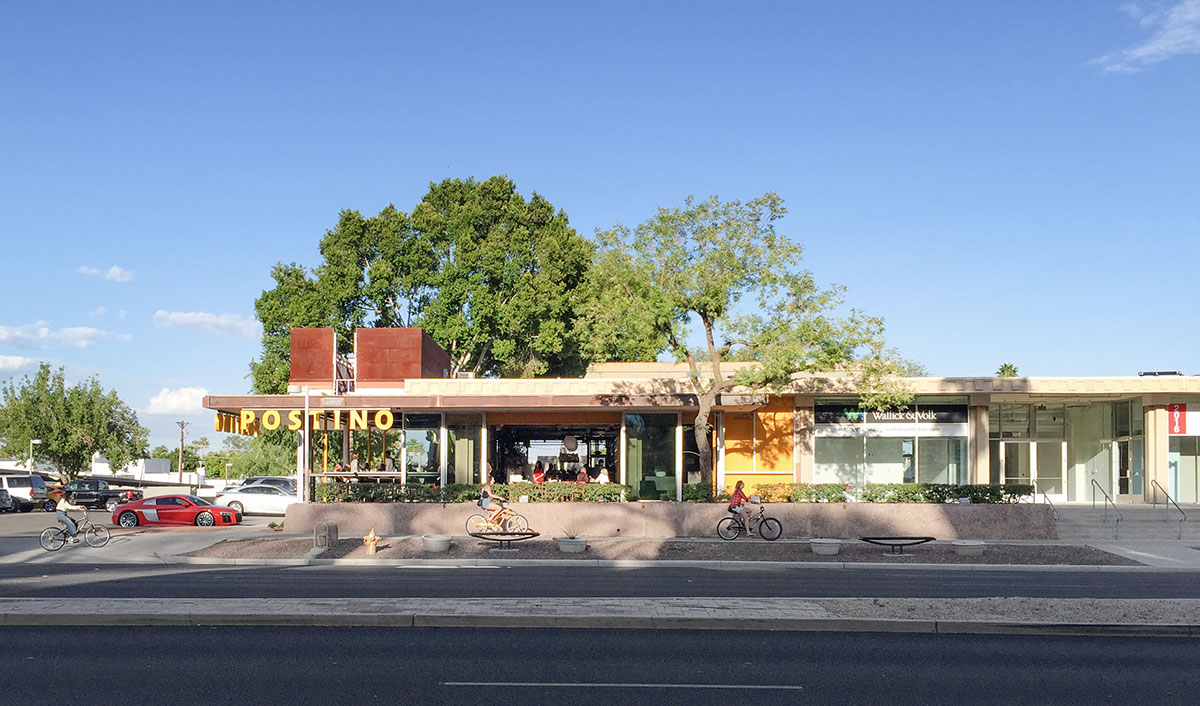 Postino Highland in Scottsdale by Weaver and Drover, Formerly a Valley National Bank