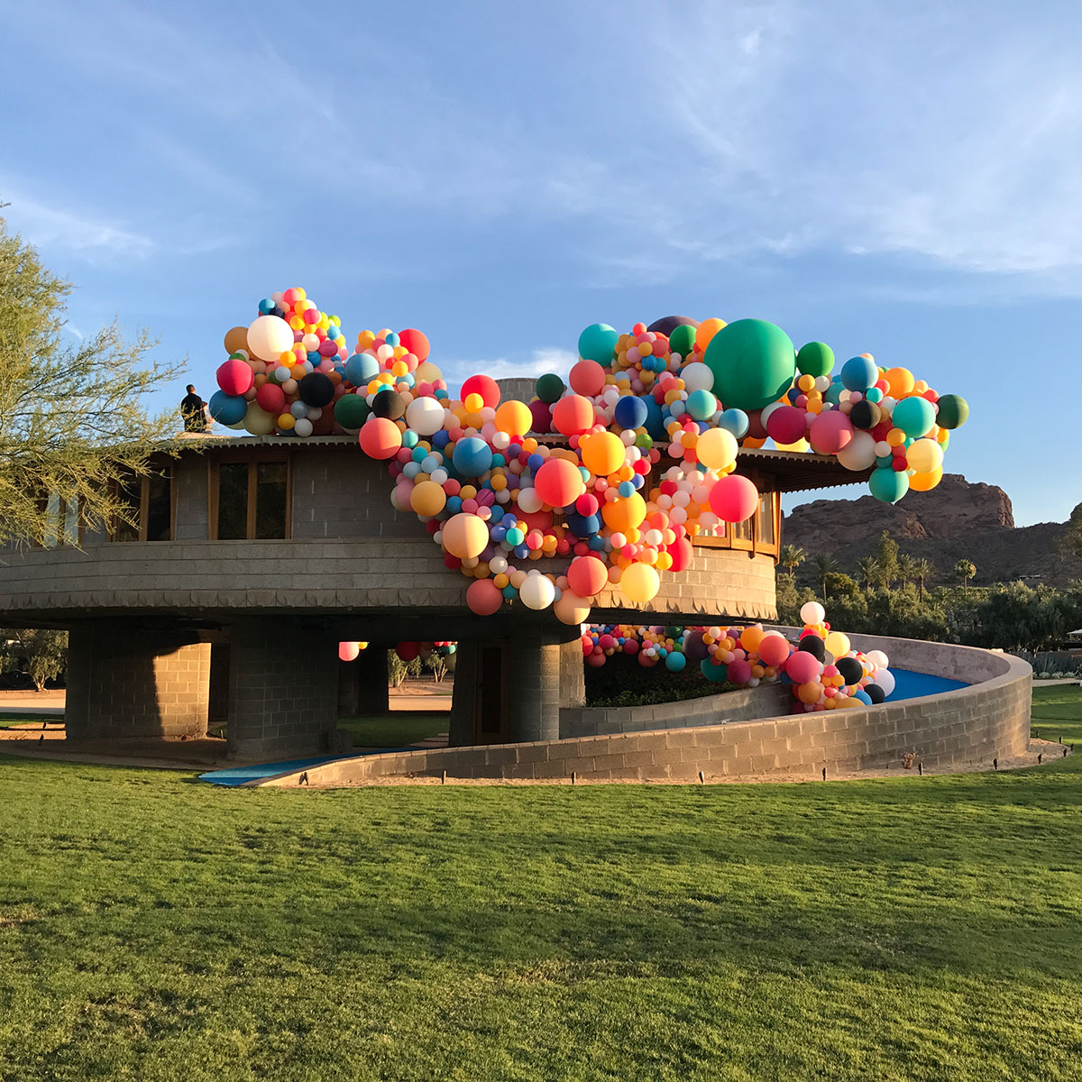 FLW150 Celebration at the David and Gladys Wright House in Phoenix Arizona for Frank Lloyd Wright's 150th Birthday