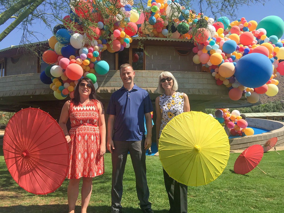 FLW150 Celebration at the David and Gladys Wright House in Phoenix Arizona for Frank Lloyd Wright's 150th Birthday